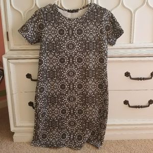 Black and white dress